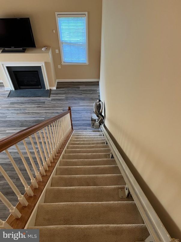 Fireplace, Interior, Wood Texture Flooring