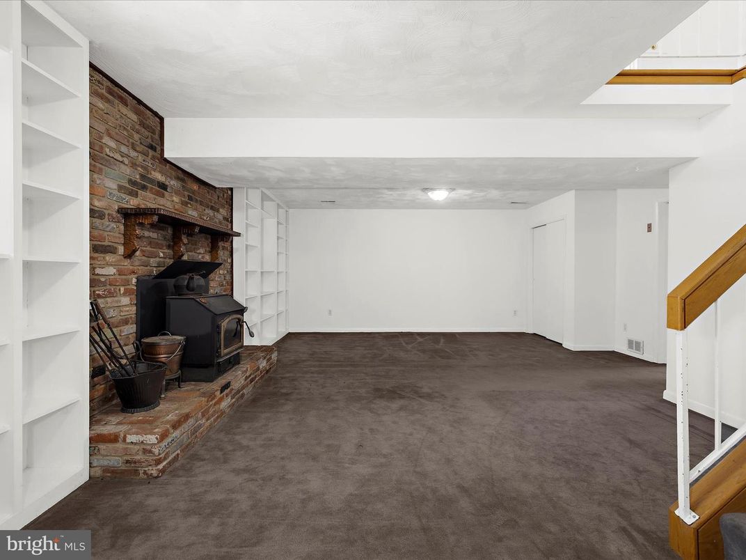 Empty room, Fireplace, Interior, Stone Walls