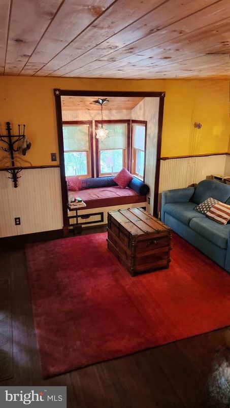 Interior, Living room, Wooden Ceilings, Wood Texture Flooring