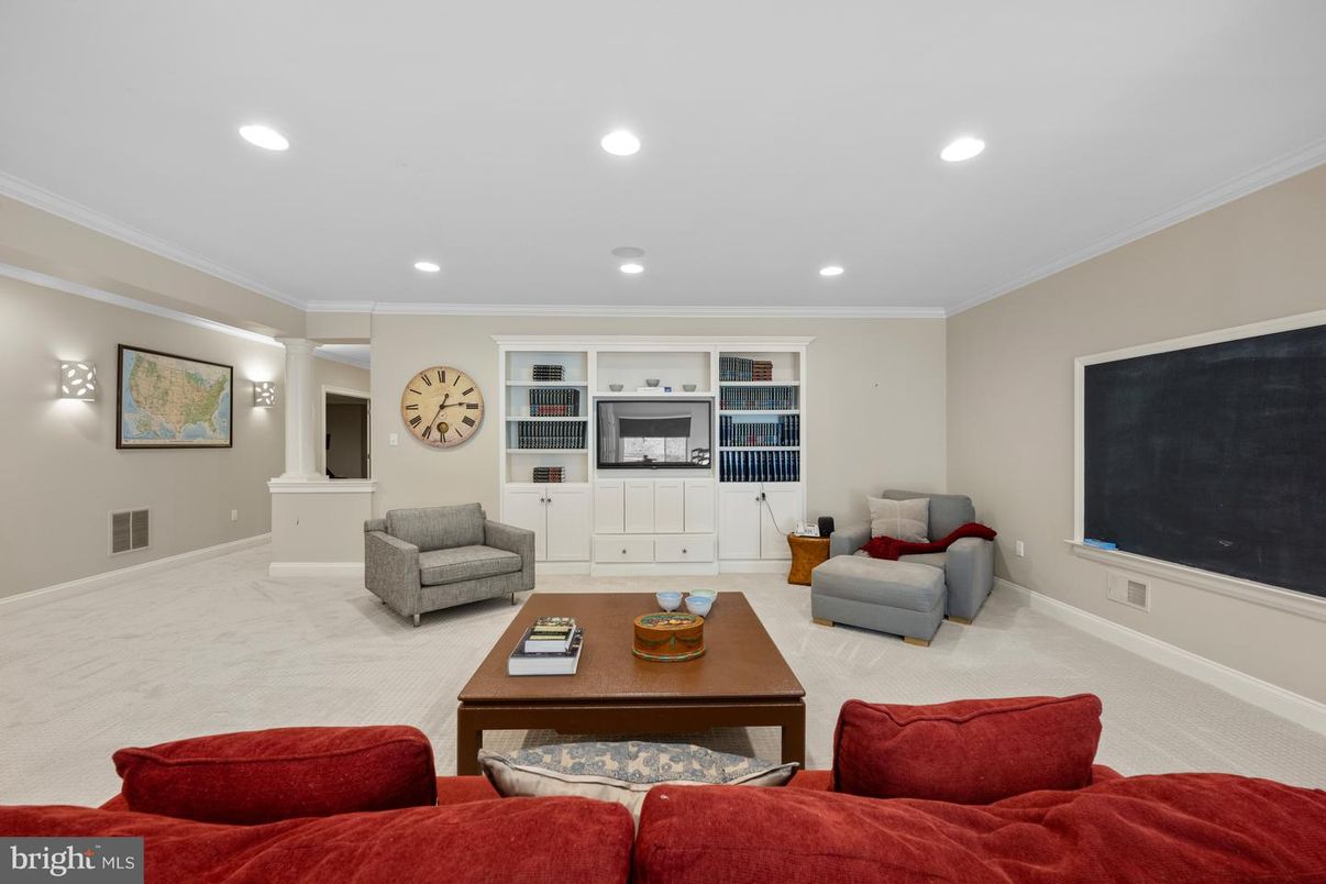 Interior, Living room, Recessed Lighting
