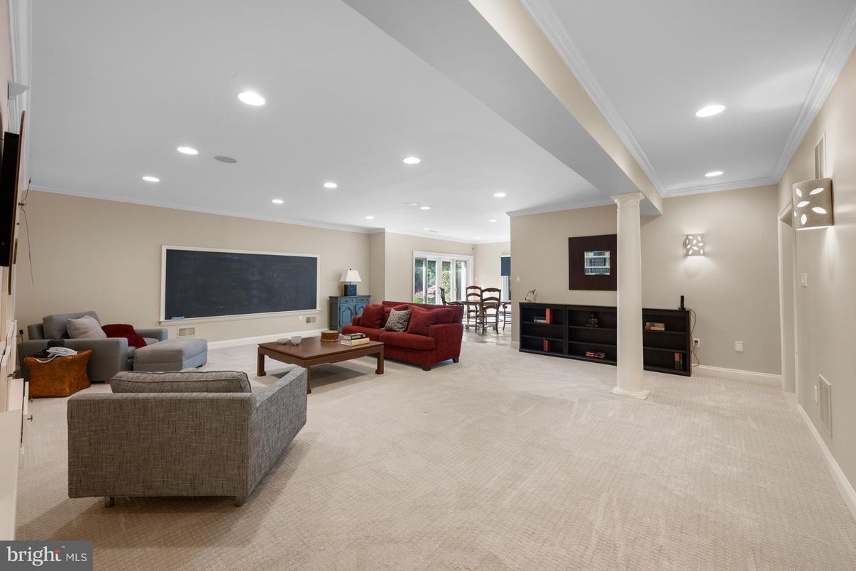 Interior, Living room, Recessed Lighting