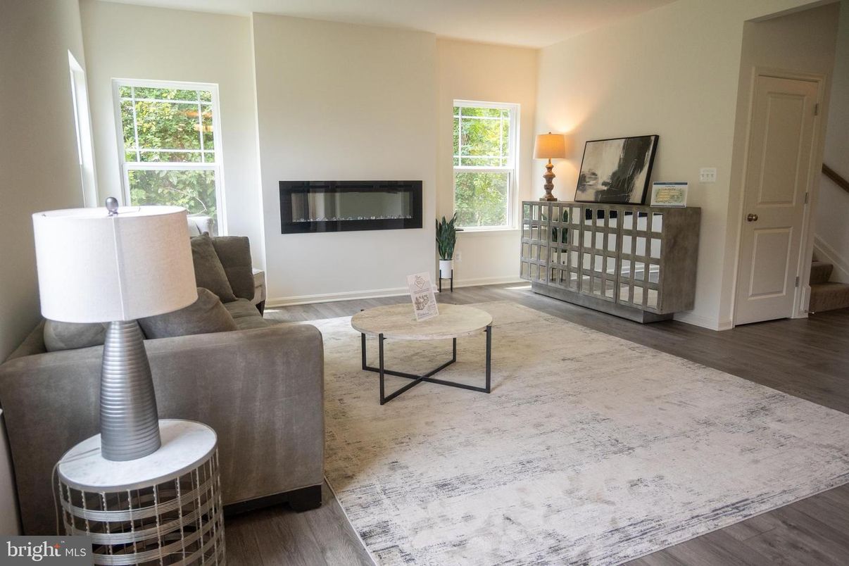 Fireplace, Interior, Wood Texture Flooring
