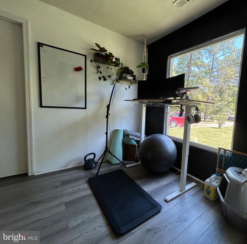 Fitness Equipment, Interior, Wood Texture Flooring