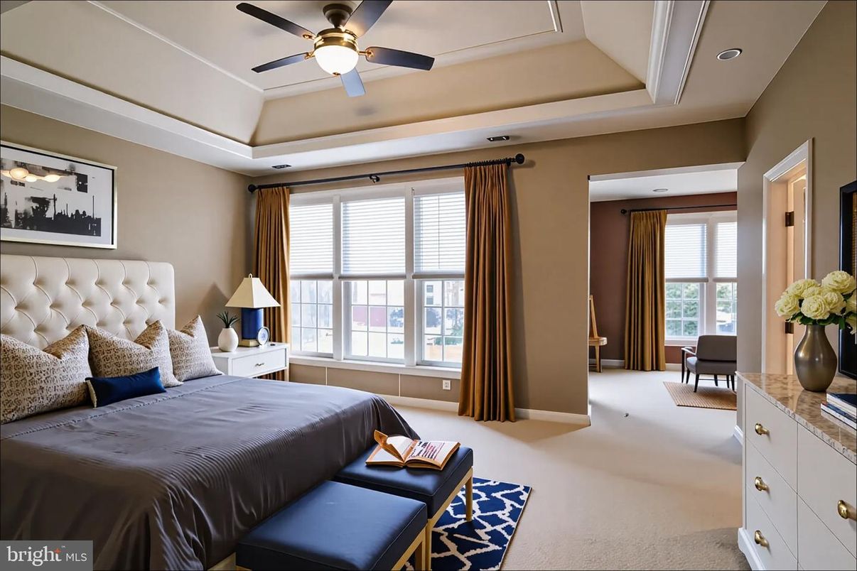 Bedroom, Interior, Recessed Lighting