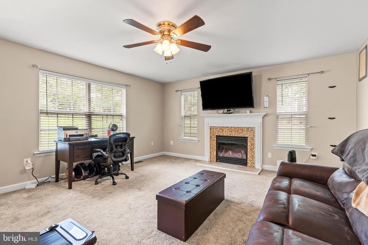 Fireplace, Home Office, Interior
