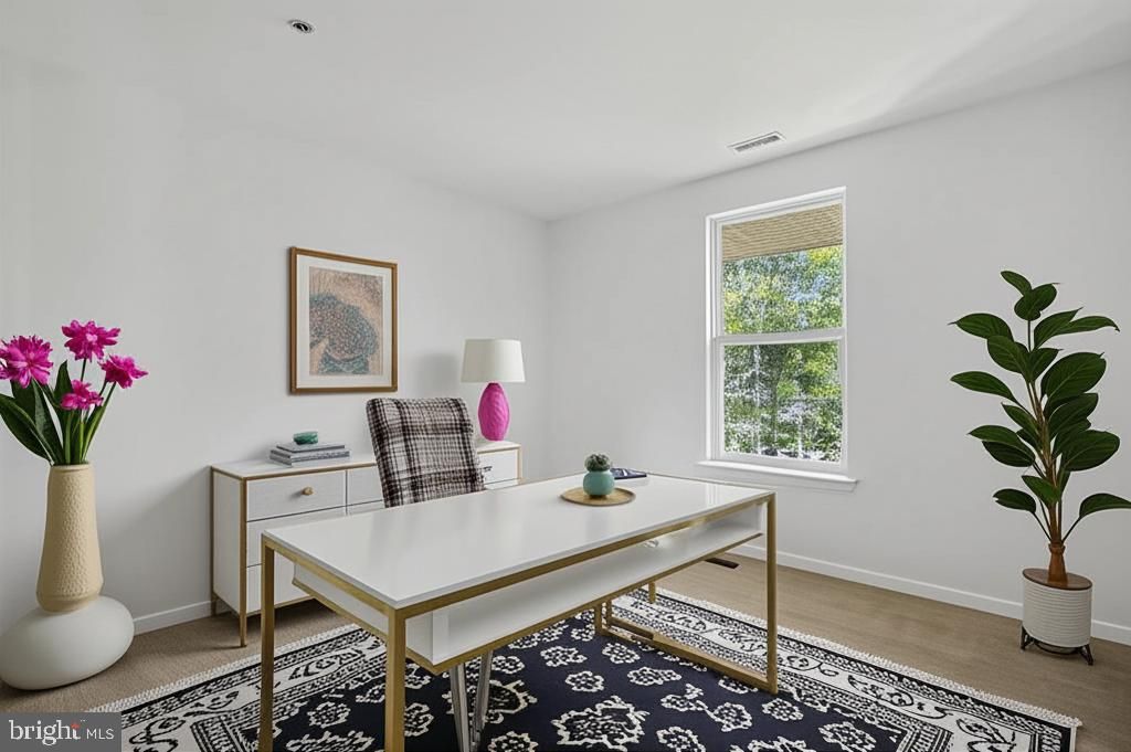 Home Office, Interior, Wood Texture Flooring