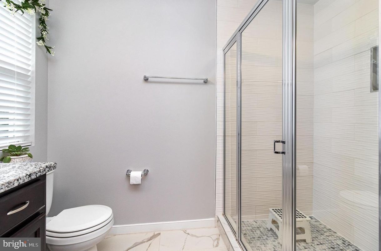 Bathroom, Glass Shower, Interior, Marble