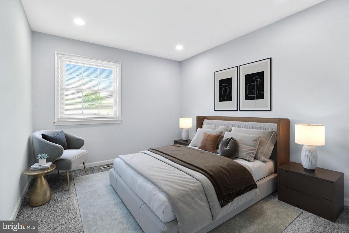 Bedroom, Interior, Recessed Lighting