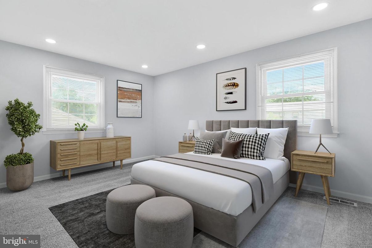 Bedroom, Interior, Recessed Lighting