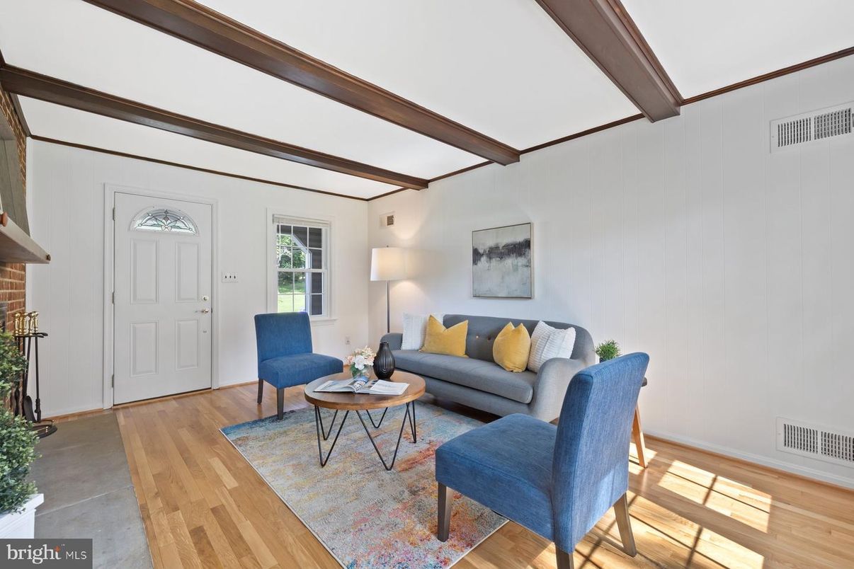 Interior, Living room, Wooden Beams, Wood Texture Flooring