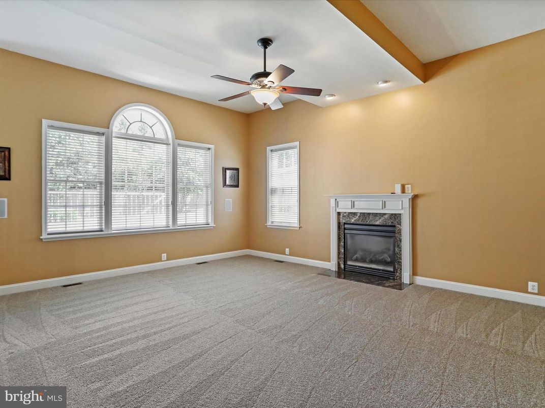 Empty room, Fireplace, Interior, Recessed Lighting