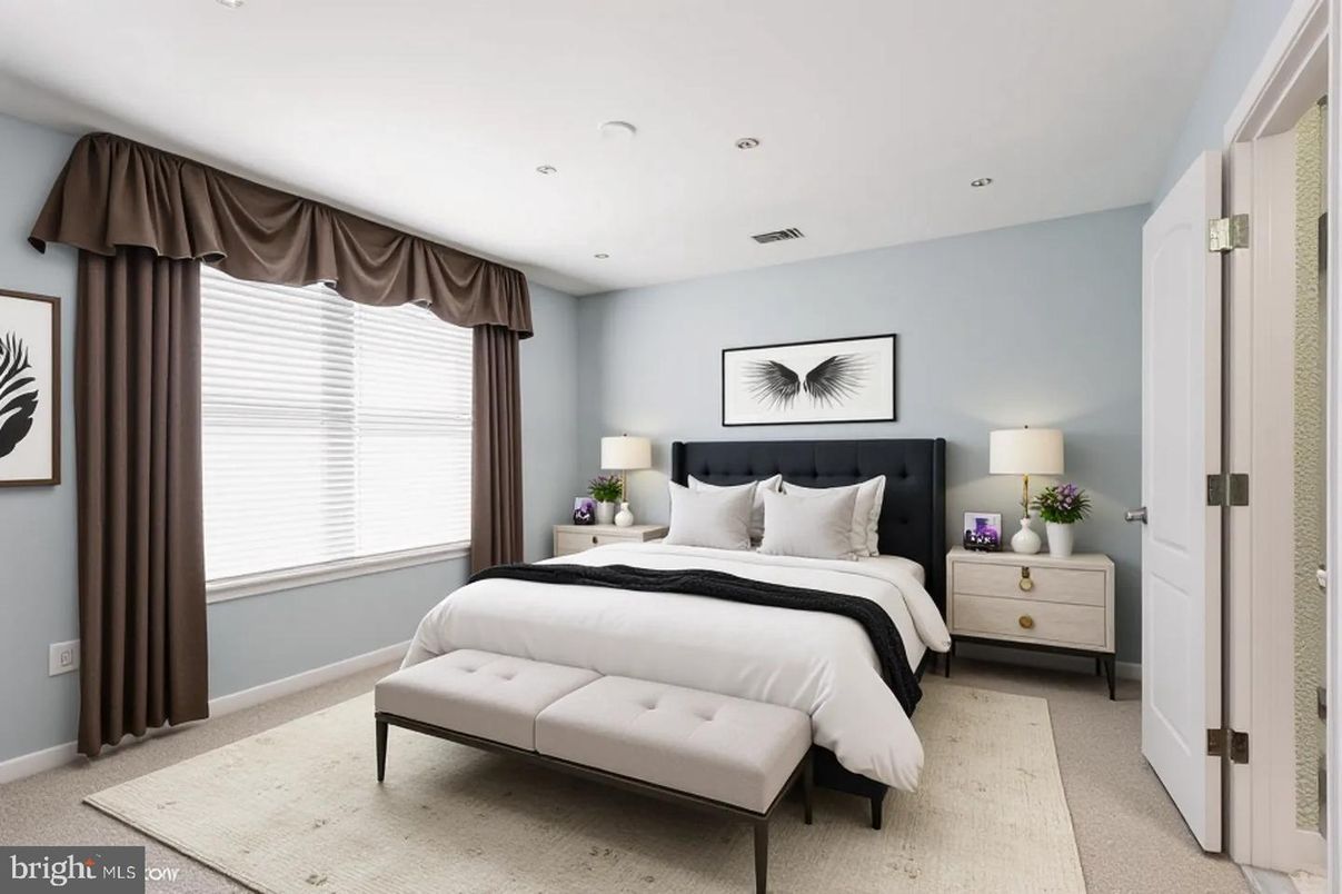 Bedroom, Interior, Recessed Lighting