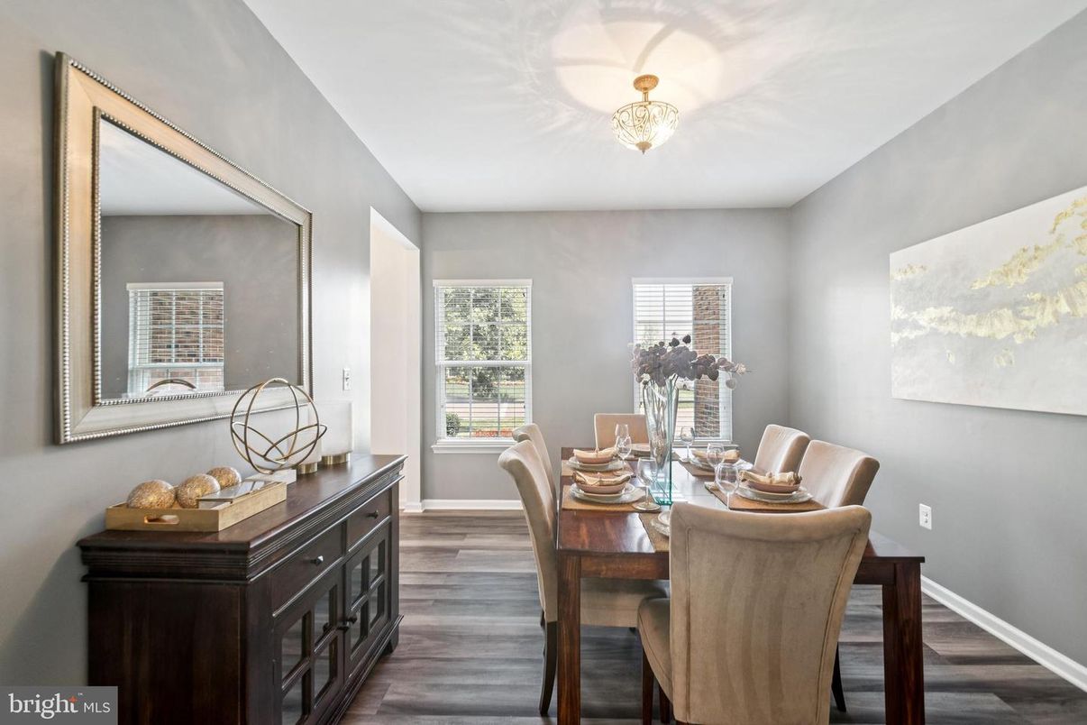 Dining room, Interior, Wood Texture Flooring