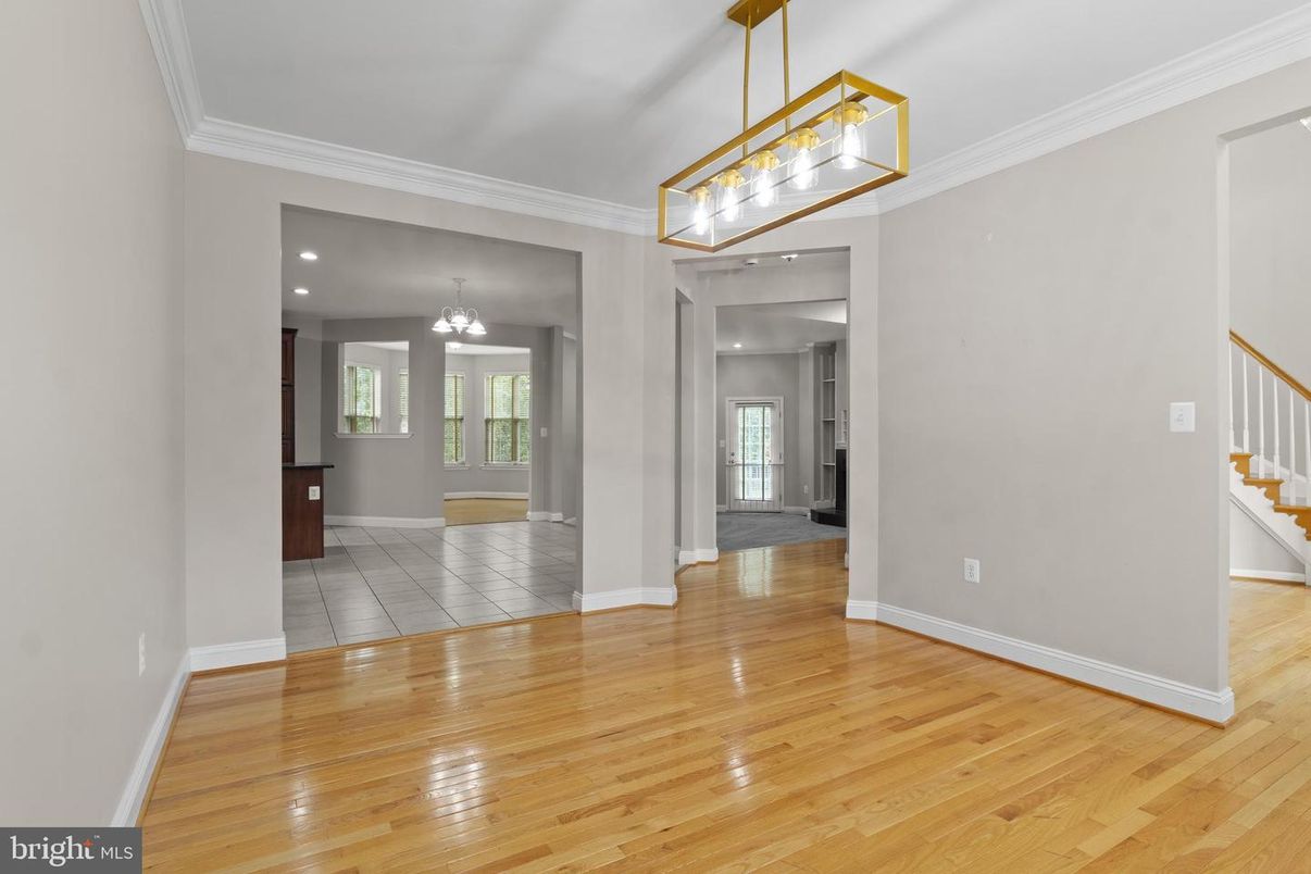 Chandelier, Interior, Pendant Lights, Recessed Lighting, Wood Texture Flooring