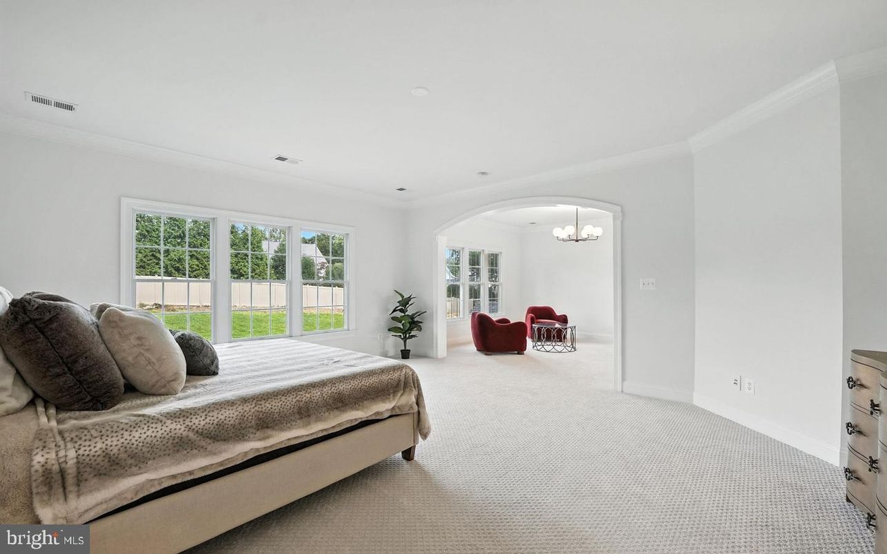 Bedroom, Chandelier, Interior