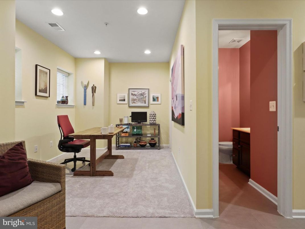 Home Office, Interior, Recessed Lighting