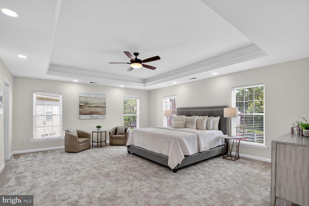 Bedroom, Interior, Recessed Lighting