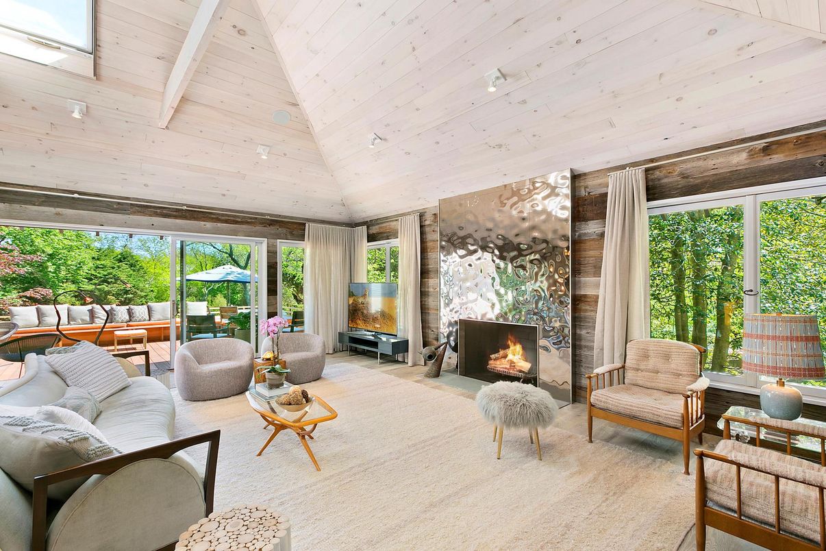 Fireplace, Interior, Living room, Wooden Ceilings