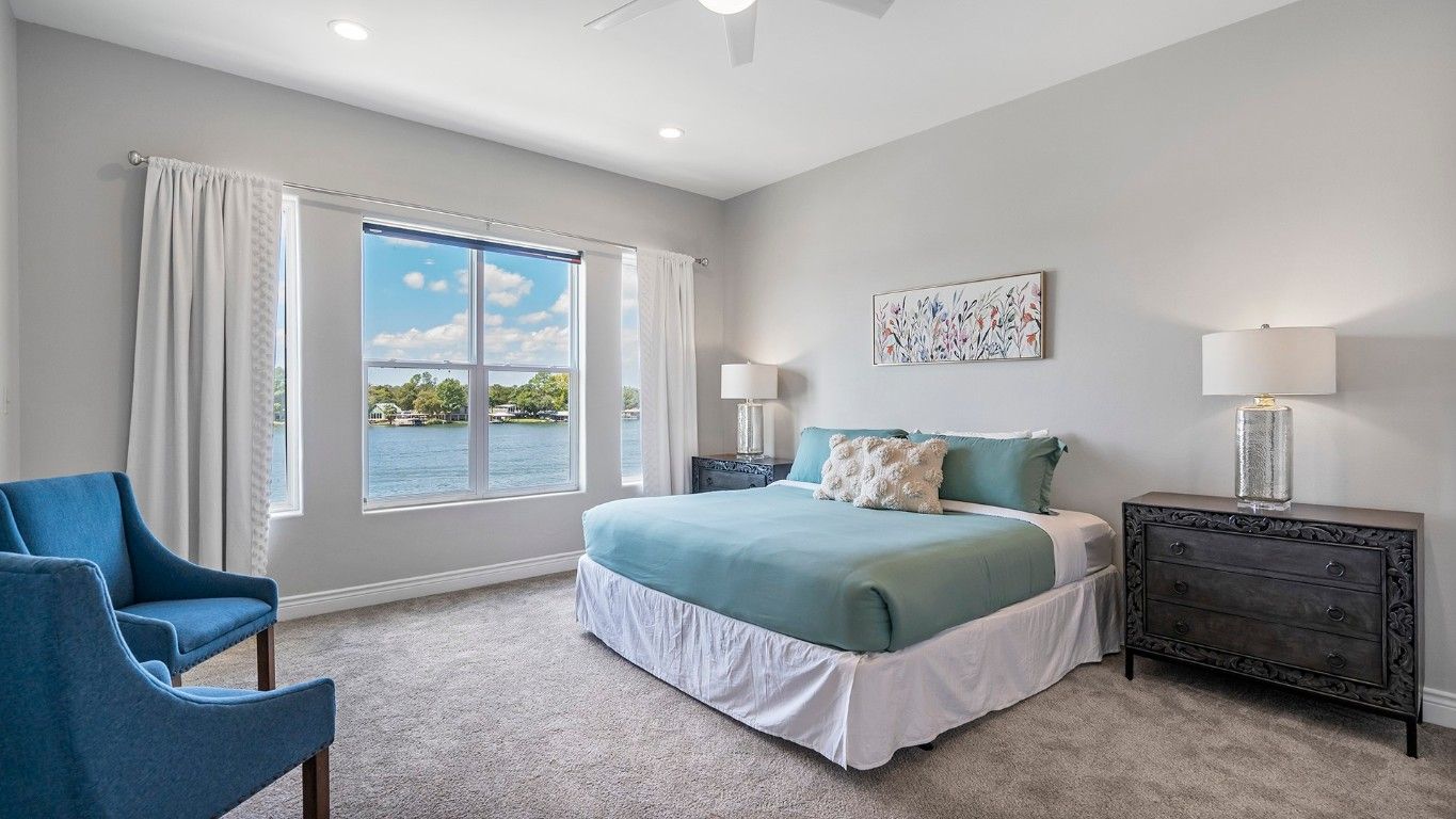 Bedroom, Interior, Recessed Lighting, Water