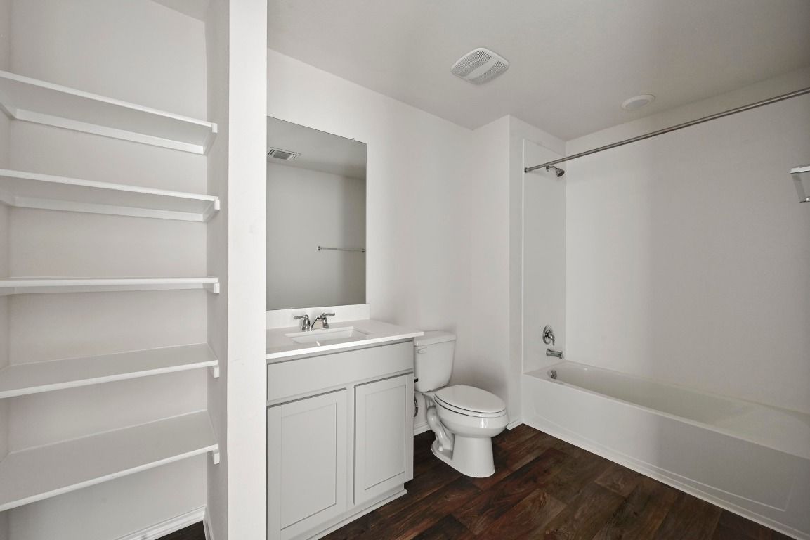 Bathroom, Interior, Wood Texture Flooring