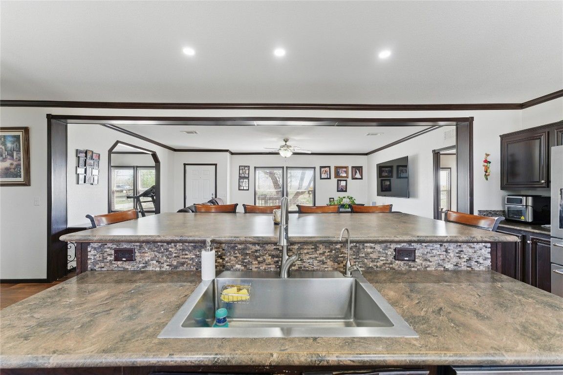 Dining room, Interior, Kitchen, Recessed Lighting