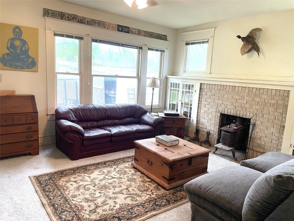 Fireplace, Interior, Living room, Stone Walls
