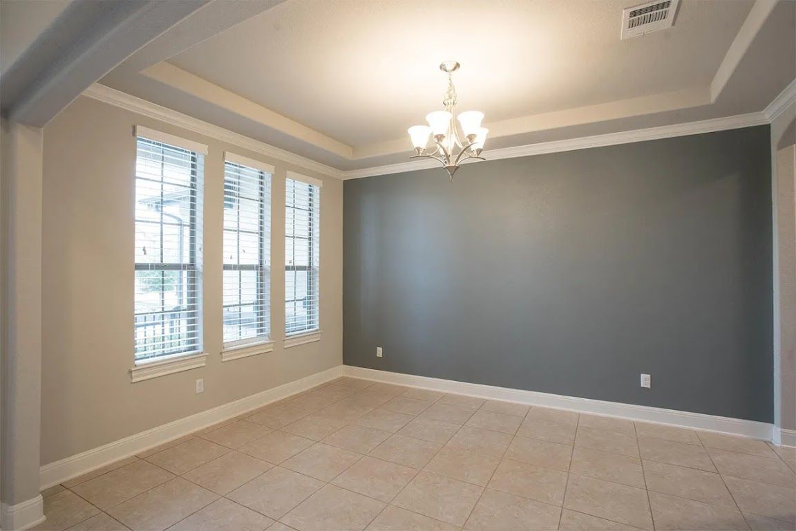 Chandelier, Empty room, Interior