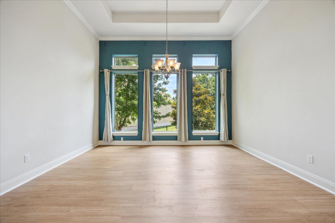 Chandelier, Empty room, Interior, Wood Texture Flooring