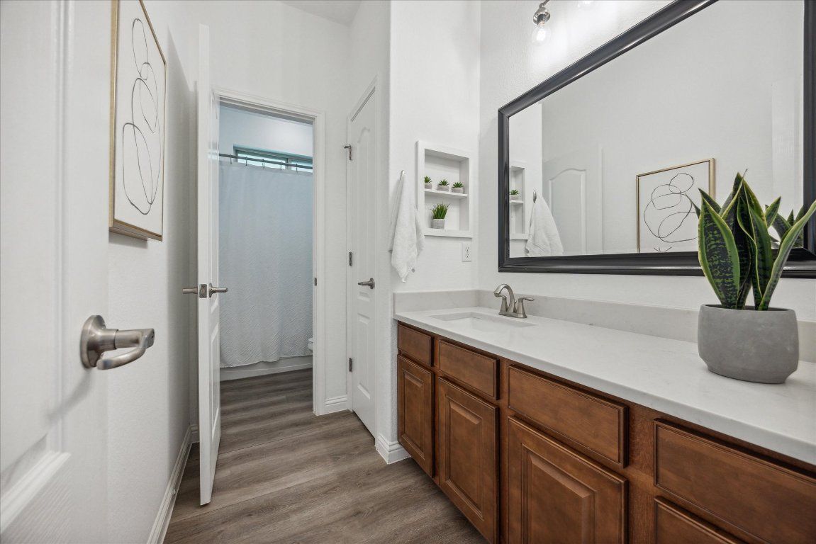 Bathroom, Interior, Wood Texture Flooring