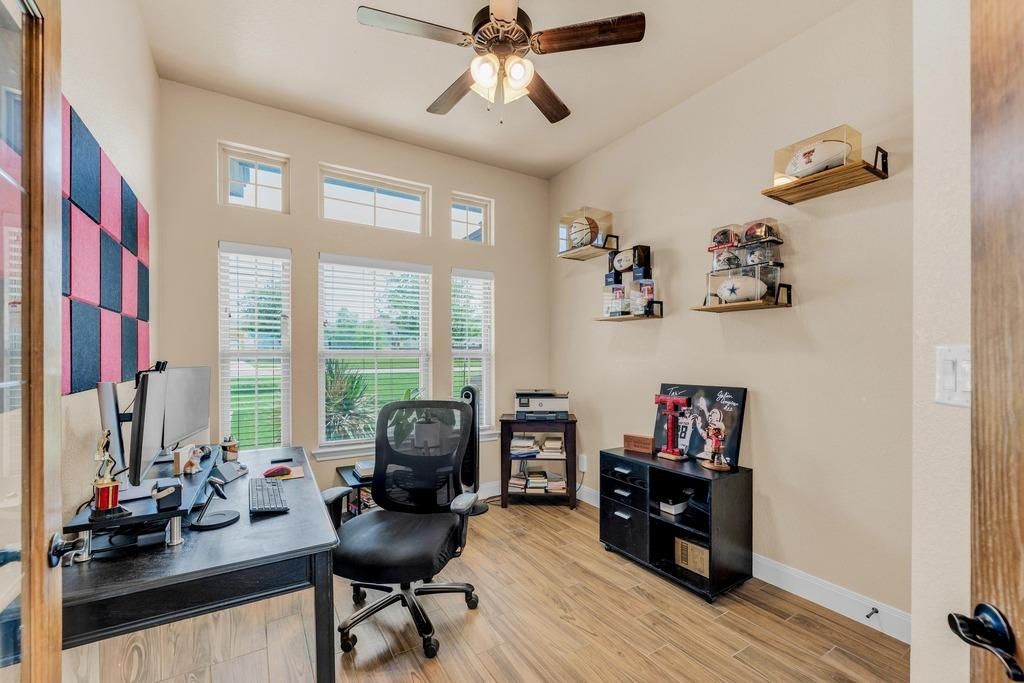 Home Office, Interior, Wood Texture Flooring