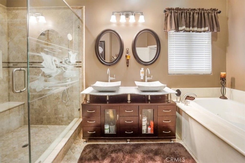 Bathroom, Dual Sink Vanities, Glass Shower, Interior