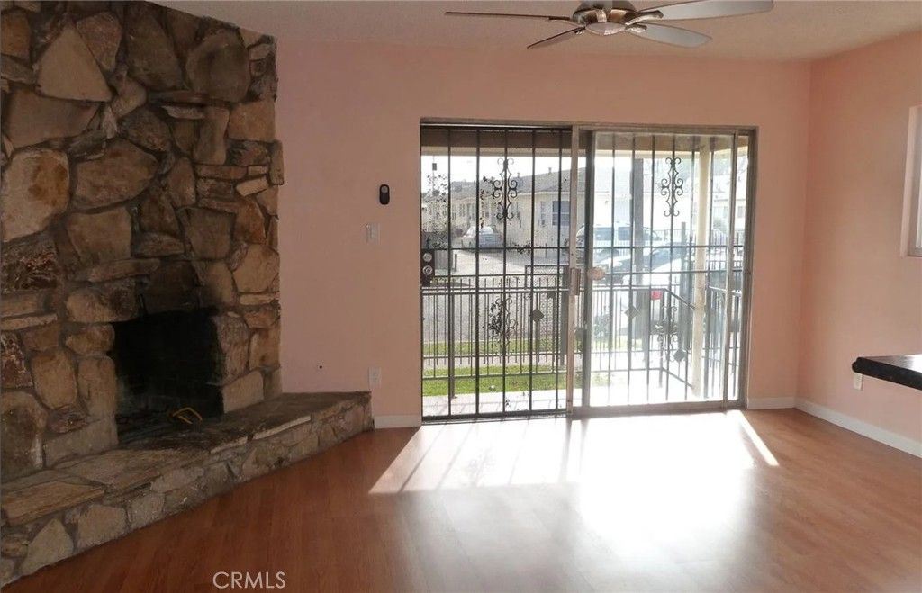 Fireplace, Interior, Stone Walls, Wood Texture Flooring