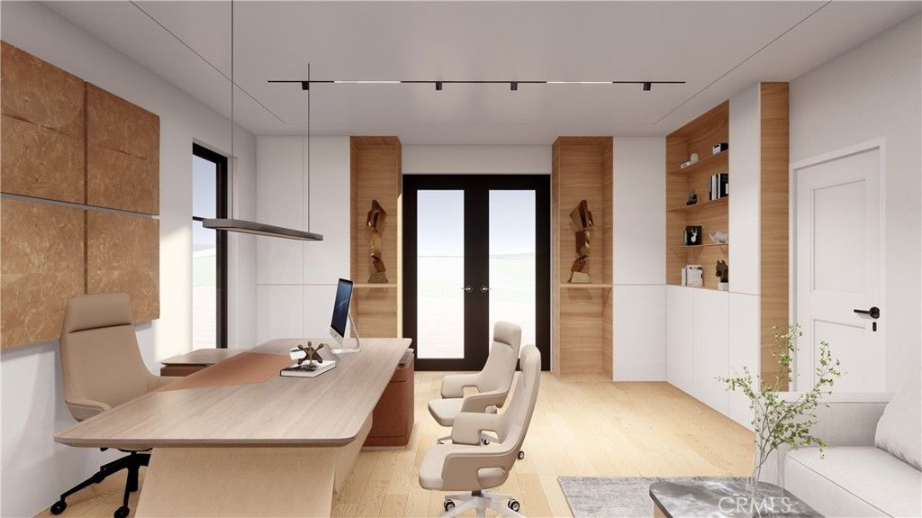 Home Office, Interior, Wood Texture Flooring