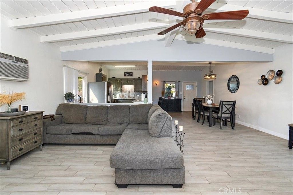 Dining room, Interior, Living room, Pendant Lights, Wood Texture Flooring