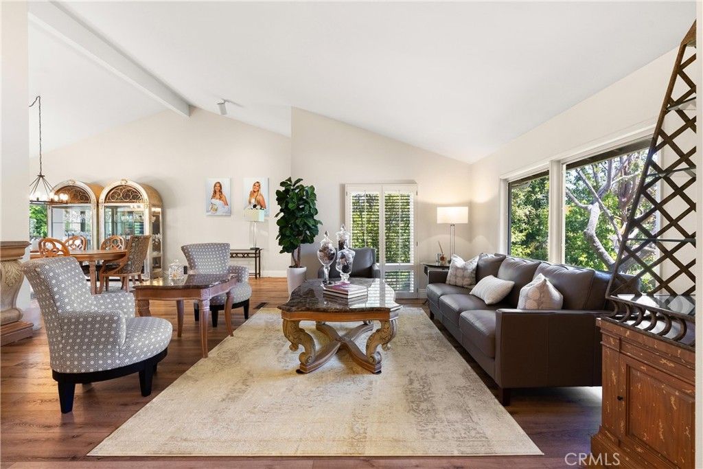 Dining room, Interior, Living room, Pendant Lights, Wood Texture Flooring