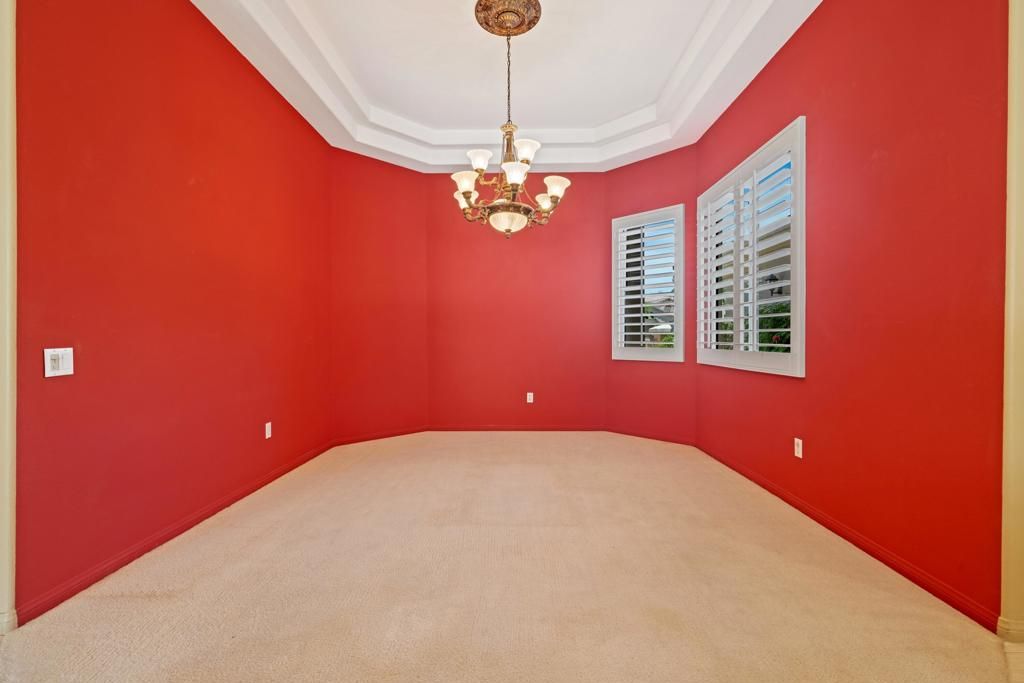 Chandelier, Empty room, Interior