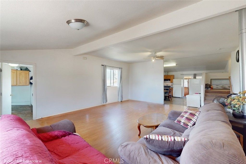 Interior, Kitchen, Living room, Stainless Steel Appliances, Wood Texture Flooring