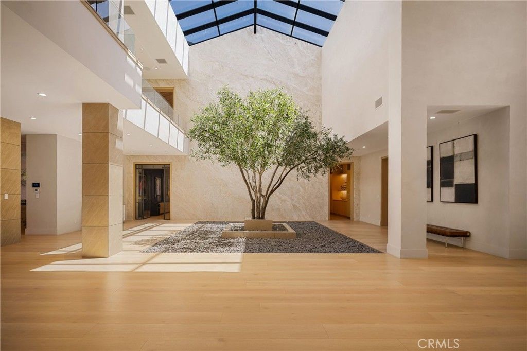 Glass Ceilings, Interior, Recessed Lighting, Wood Texture Flooring