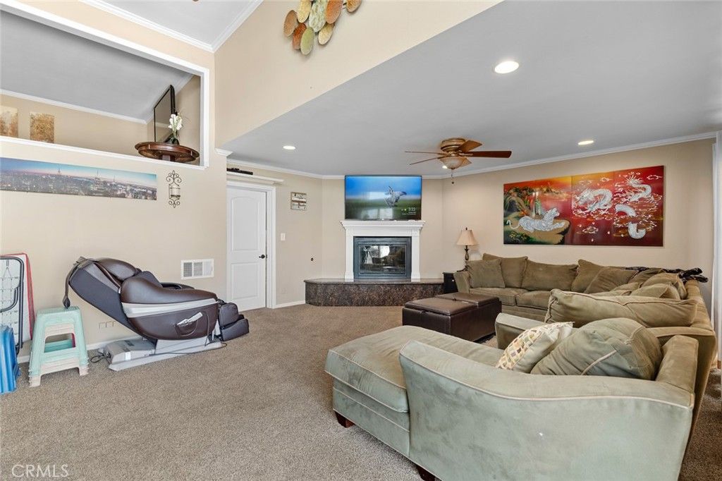 Fireplace, Interior, Living room, Recessed Lighting