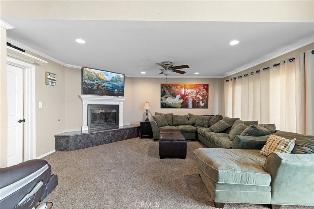 Fireplace, Interior, Living room, Recessed Lighting