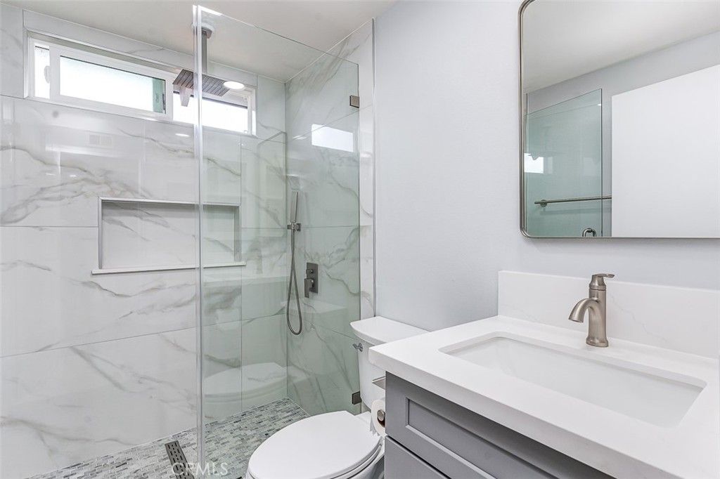 Bathroom, Glass Shower, Interior, Marble Walls