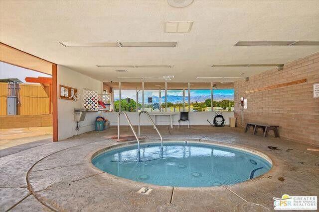 Interior, Pool, Stone Walls
