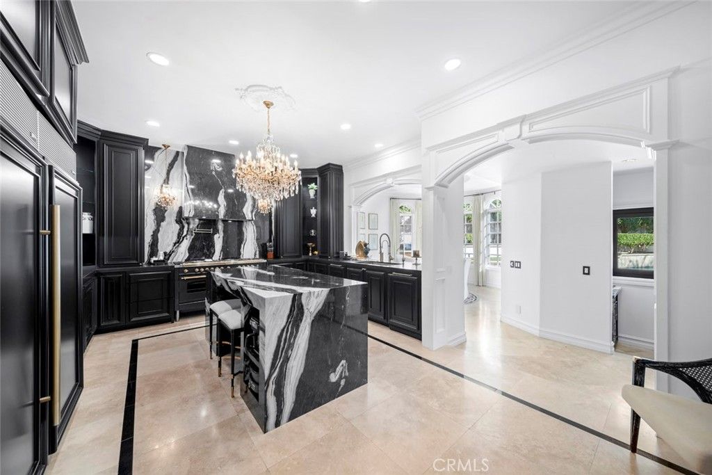 Chandelier, Interior, Kitchen, Recessed Lighting