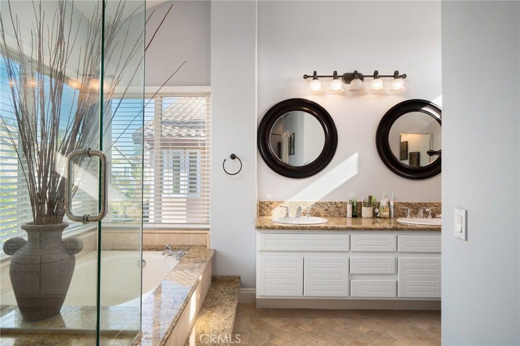 Bathroom, Dual Sink Vanities, Glass Shower, Interior