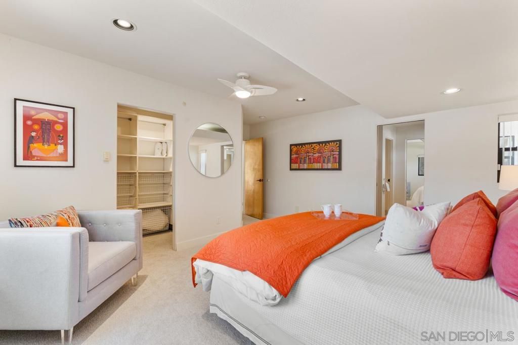 Bedroom, Interior, Recessed Lighting