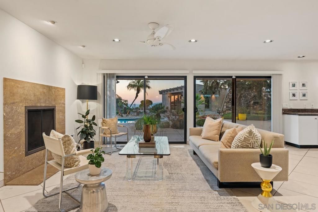 Fireplace, Interior, Living room, Recessed Lighting, Water