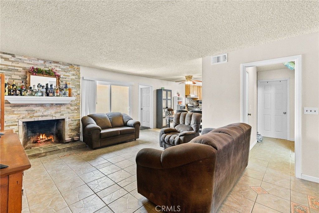 Fireplace, Interior, Living room, Stone Walls