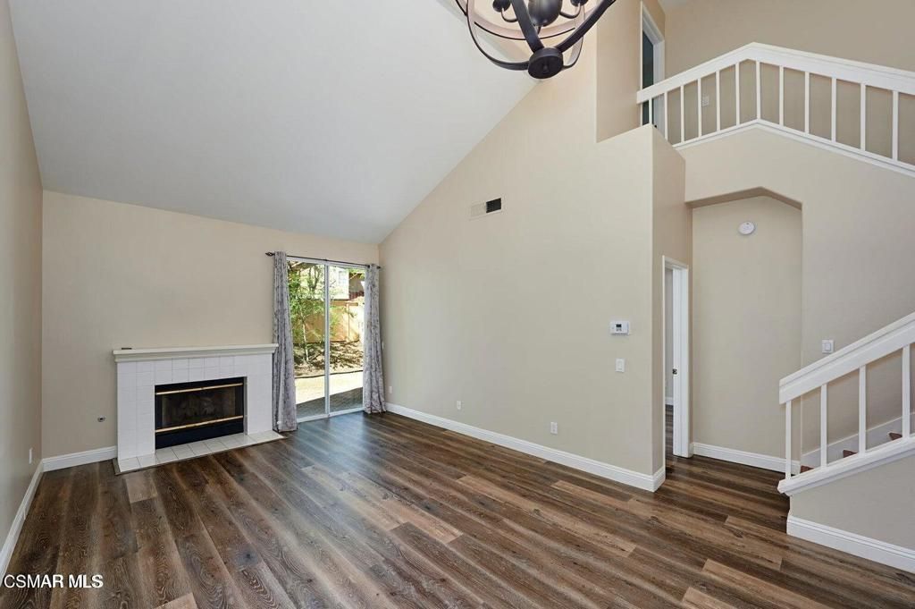 Empty room, Fireplace, Interior, Wood Texture Flooring
