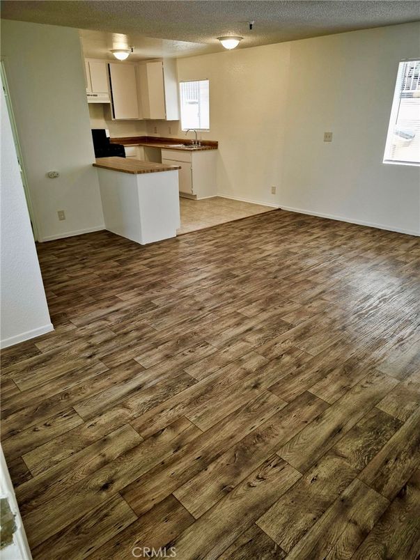 Empty room, Interior, Kitchen, Wood Texture Flooring