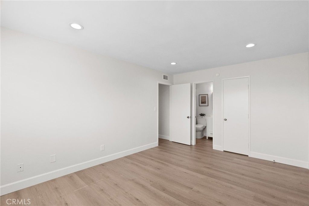 Bathroom, Empty room, Interior, Recessed Lighting, Wood Texture Flooring